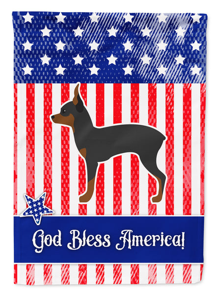 USA Patriotic Toy Fox Terrier Flag Garden Size BB3287GF