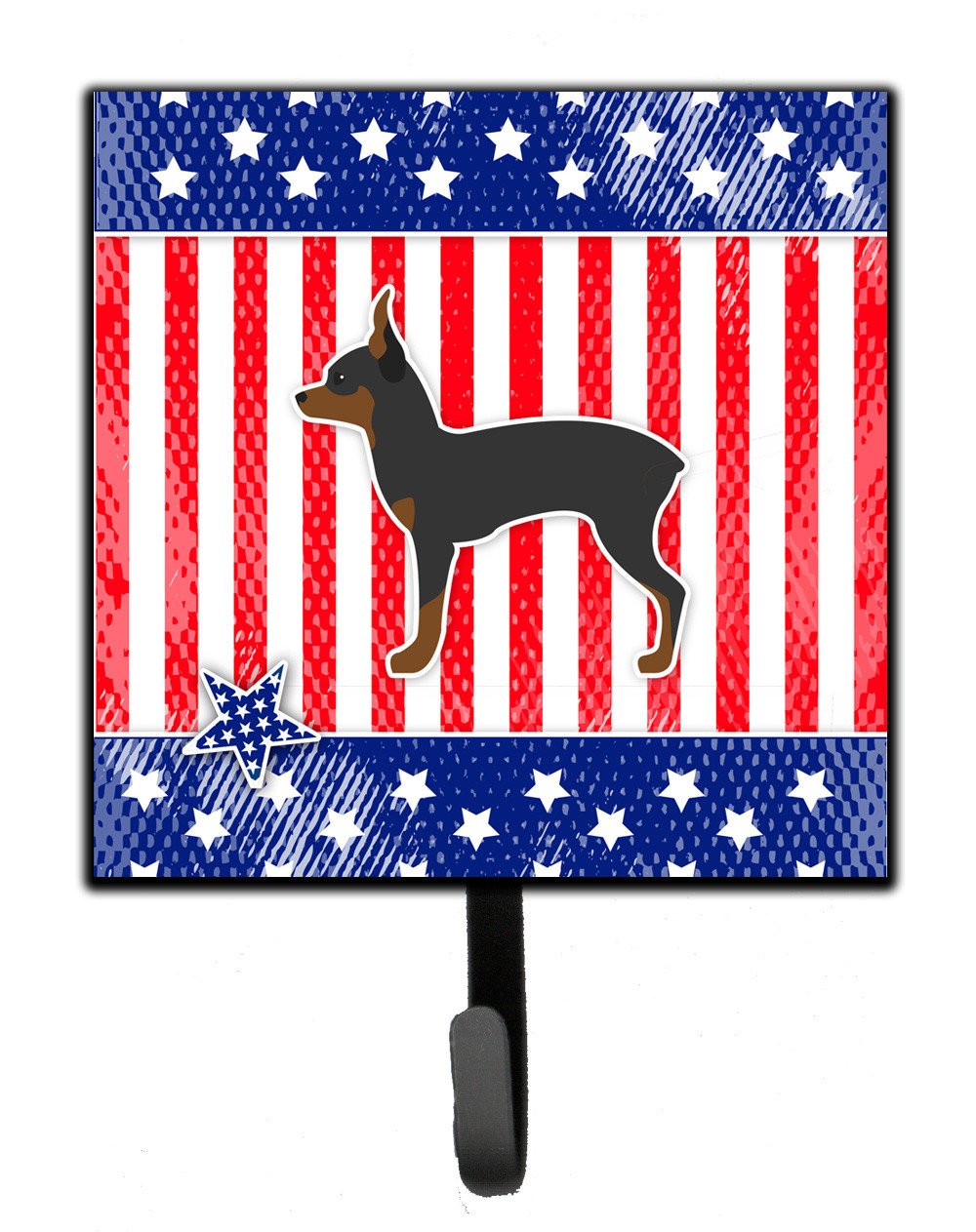 USA Patriotic Toy Fox Terrier Leash or Key Holder BB3287SH4 by Caroline&#39;s Treasures
