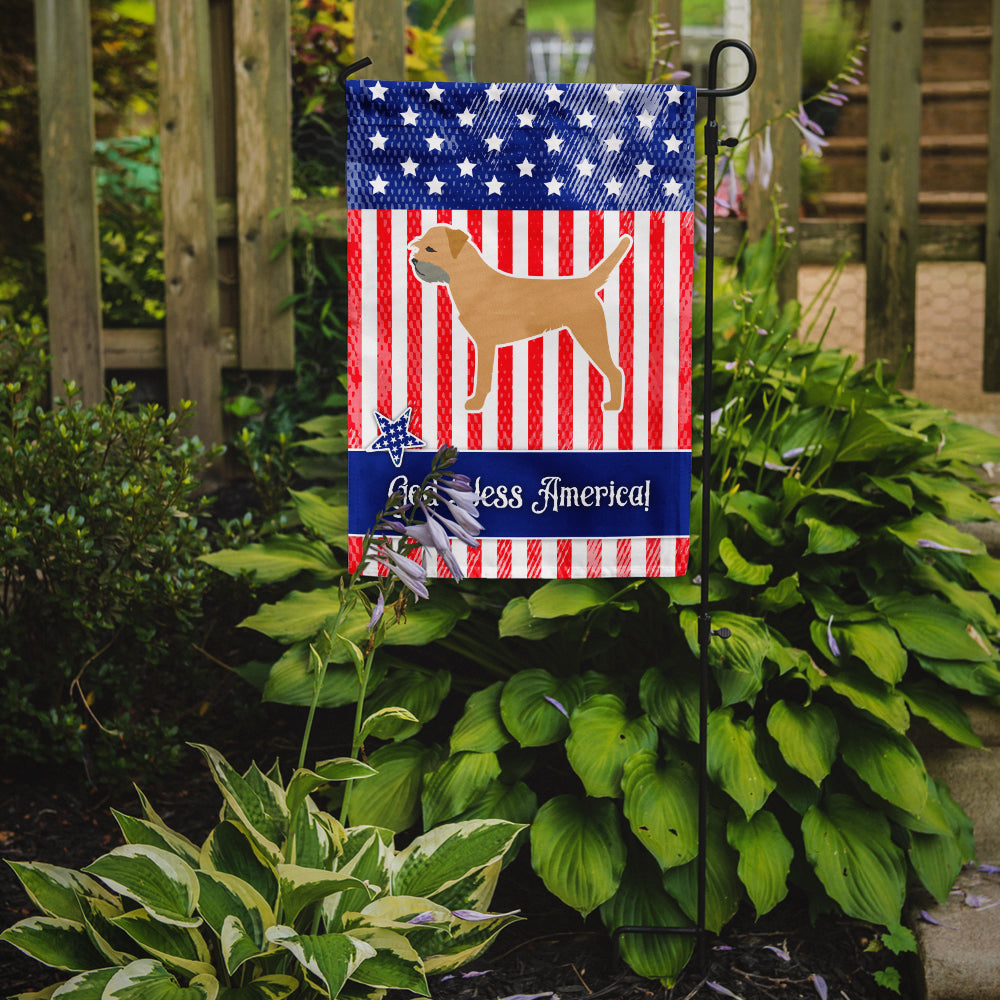 USA Patriotic Border Terrier Flag Garden Size BB3289GF