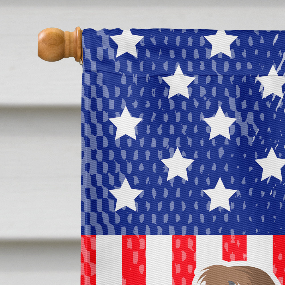 USA Patriotic Grand Basset Griffon Vendeen Flag Canvas House Size BB3290CHF