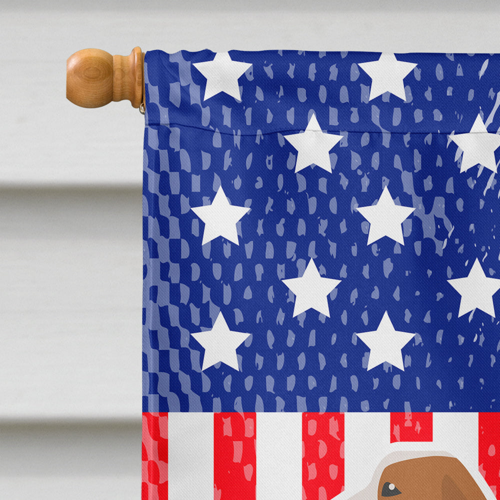 USA Patriotic Spanish Hound Flag Canvas House Size BB3291CHF  the-store.com.