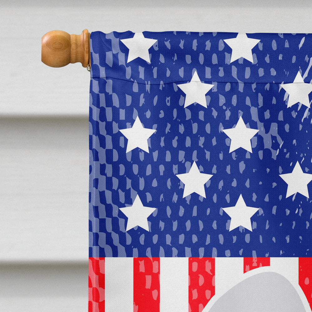 USA Patriotic Bedlington Terrier Flag Canvas House Size BB3294CHF