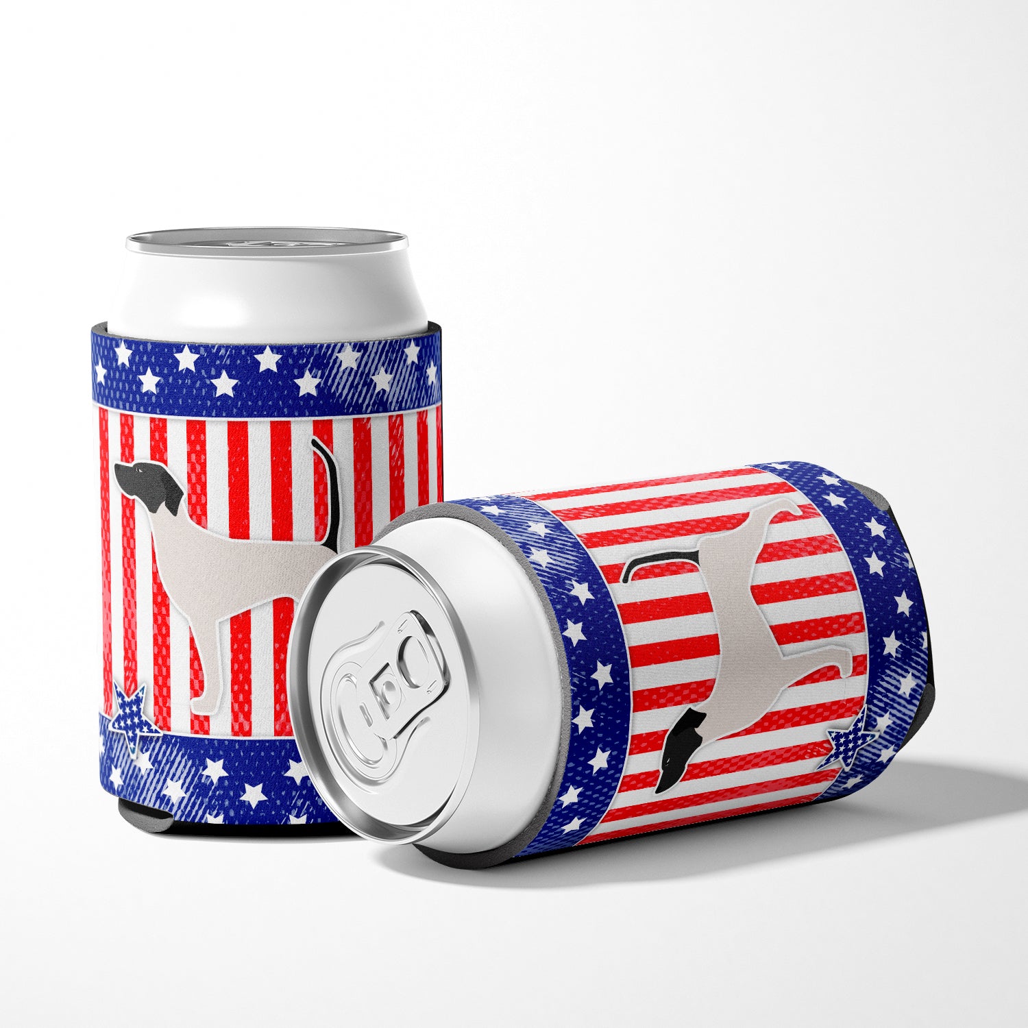USA Patriotic English Pointer Can or Bottle Hugger BB3295CC  the-store.com.