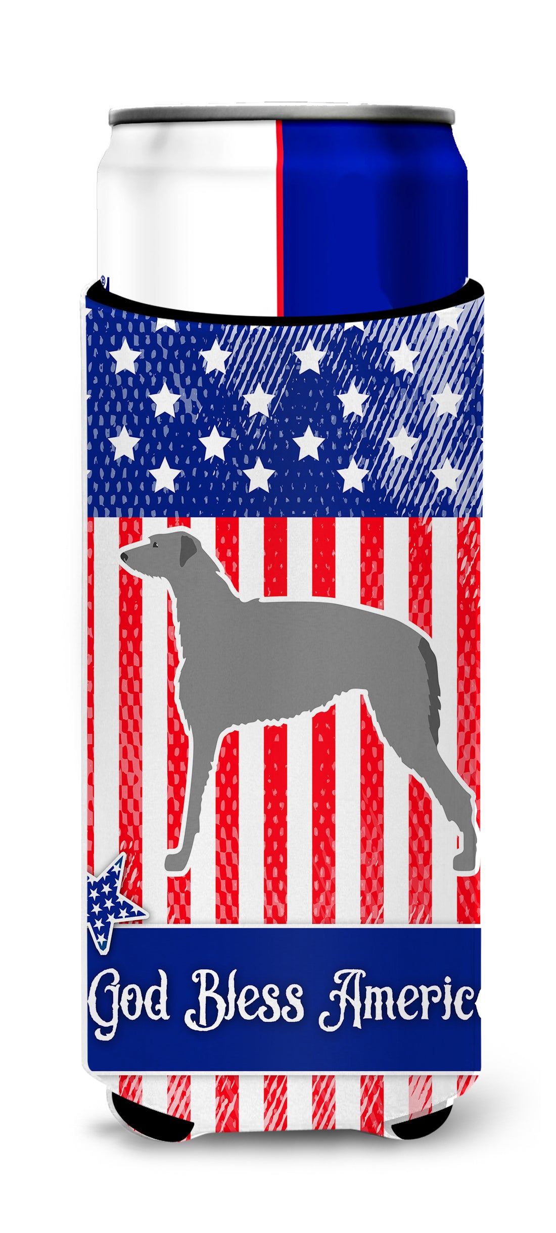 USA Patriotic Scottish Deerhound  Ultra Hugger for slim cans BB3296MUK  the-store.com.