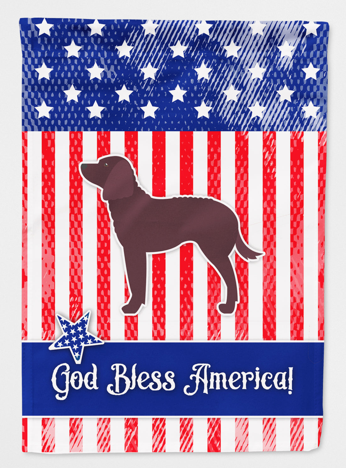 AUSA Patriotic merican Water Spaniel Flag Canvas House Size BB3301CHF  the-store.com.