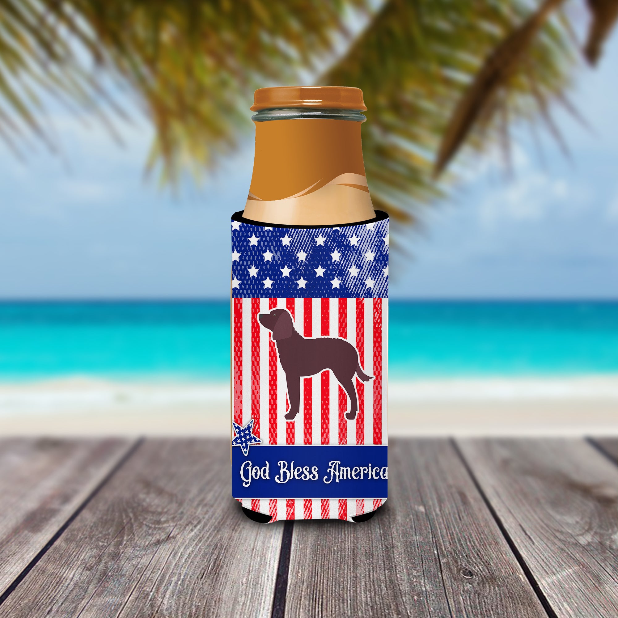 AUSA Patriotic merican Water Spaniel  Ultra Hugger for slim cans BB3301MUK  the-store.com.