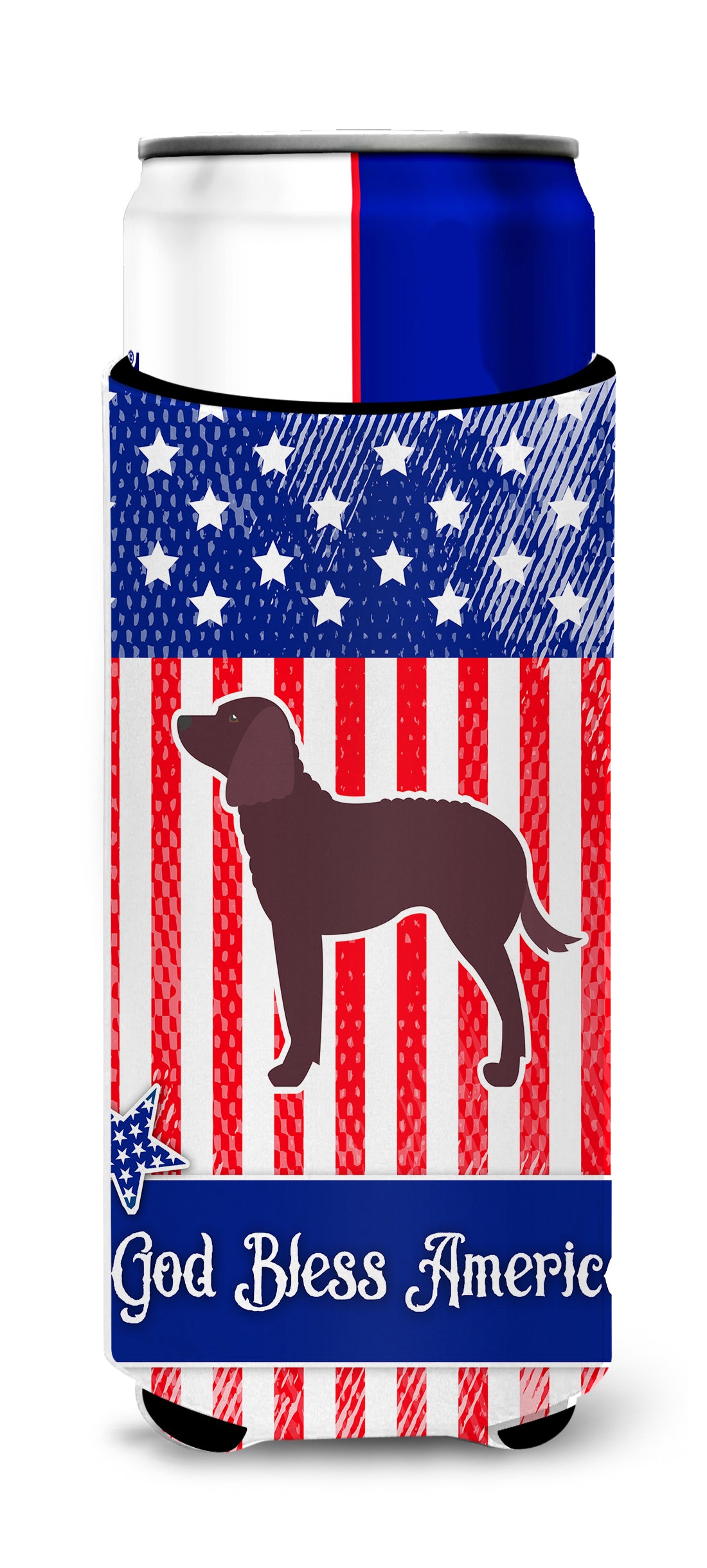 AUSA Patriotic merican Water Spaniel  Ultra Hugger for slim cans BB3301MUK  the-store.com.