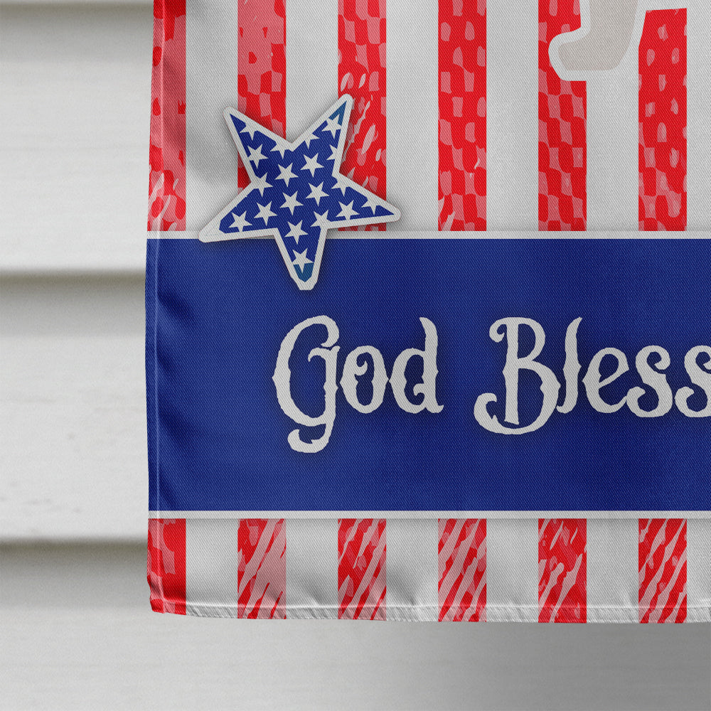 USA Patriotic Basset Hound Flag Canvas House Size BB3302CHF  the-store.com.