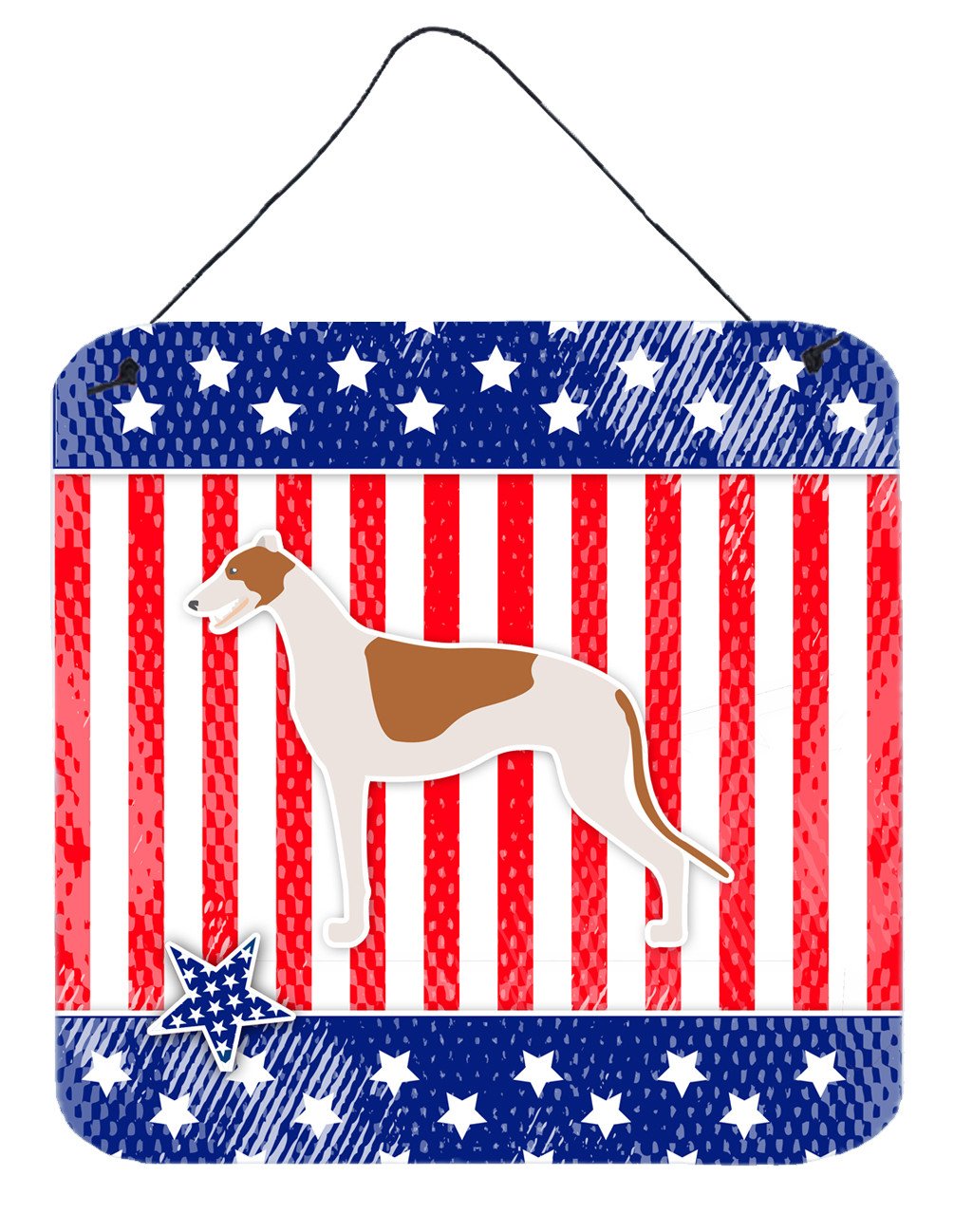 USA Patriotic Greyhound Wall or Door Hanging Prints BB3305DS66 by Caroline's Treasures