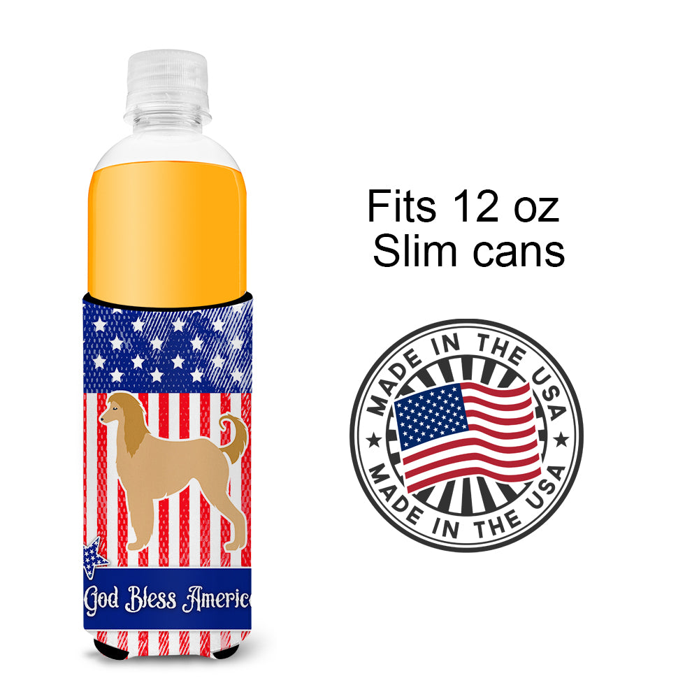 USA Patriotic Afghan Hound  Ultra Hugger for slim cans BB3306MUK