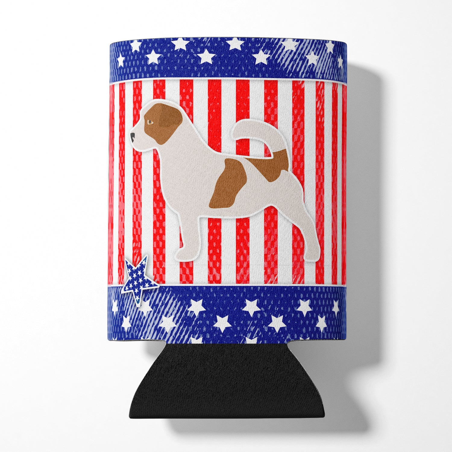 USA Patriotic Jack Russell Terrier Can or Bottle Hugger BB3307CC  the-store.com.