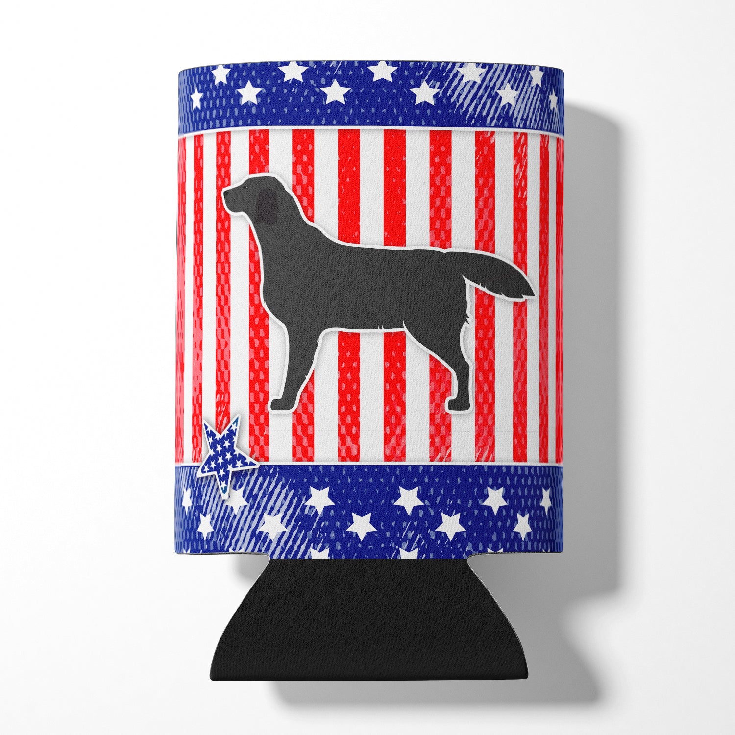 USA Patriotic Black Labrador Retriever Can ou Bottle Hugger BB3308CC