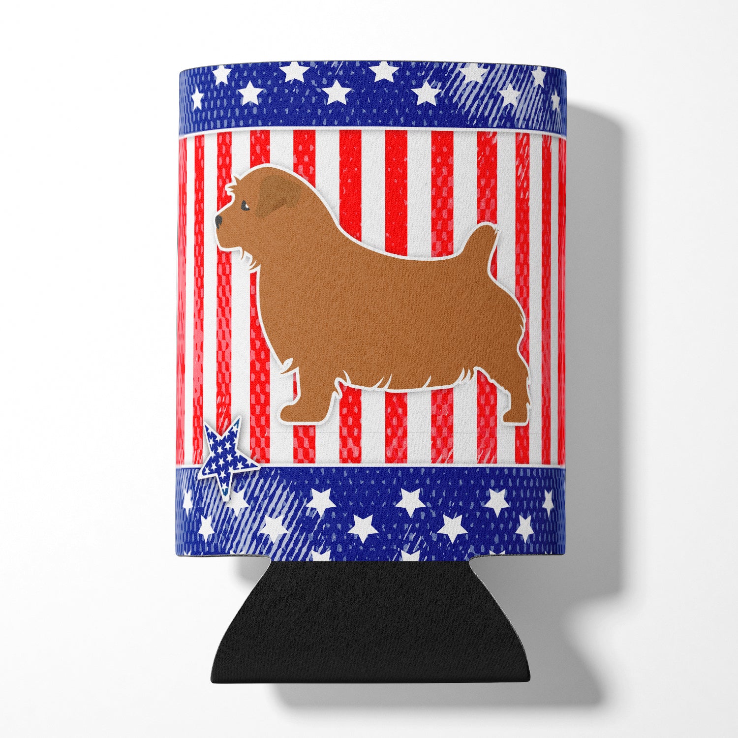 USA Patriotic Norfolk Terrier Can or Bottle Hugger BB3309CC