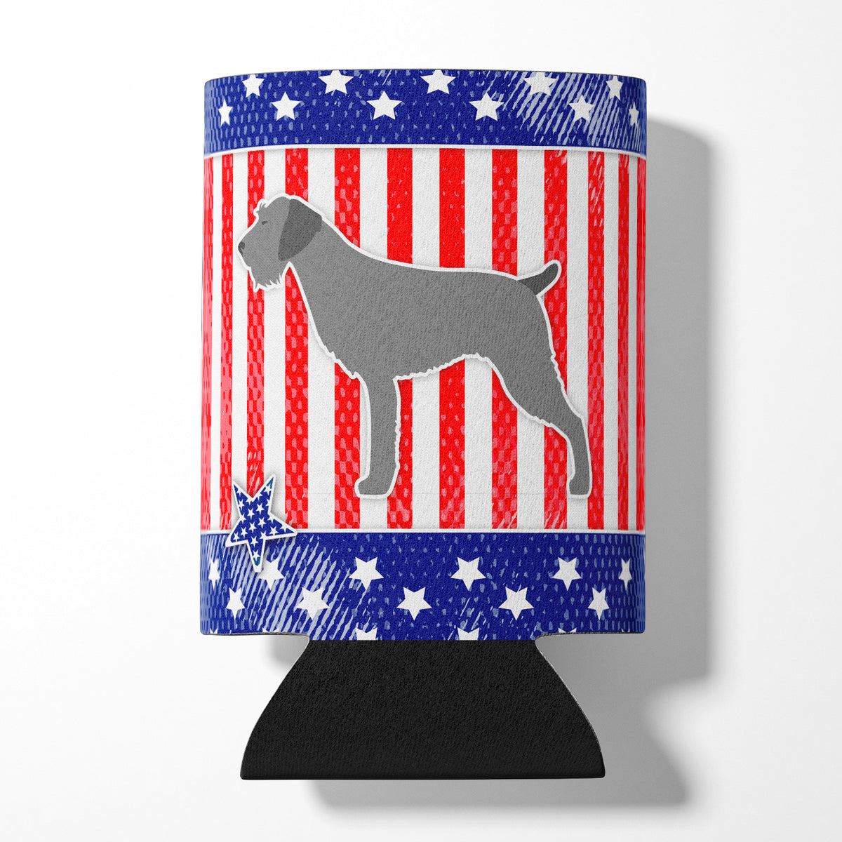 USA Patriotic German Wirehaired Pointer Can or Bottle Hugger BB3311CC  the-store.com.
