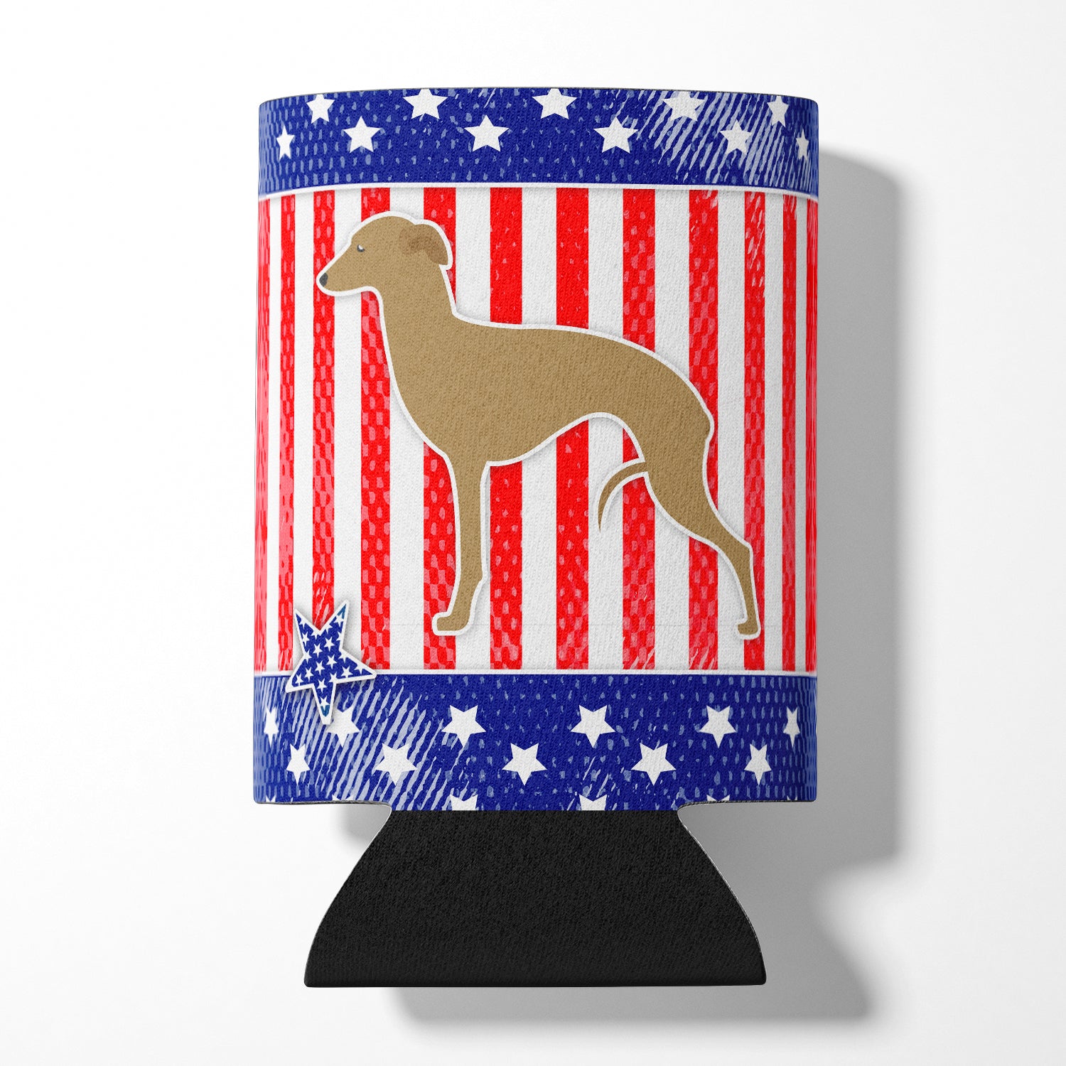 USA Patriotic Italian Greyhound Can ou Bottle Hugger BB3314CC