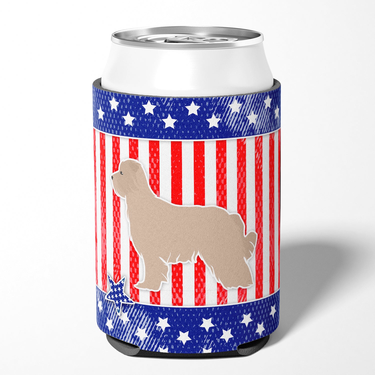 USA Patriotic Pyrenean Shepherd Can or Bottle Hugger BB3318CC  the-store.com.