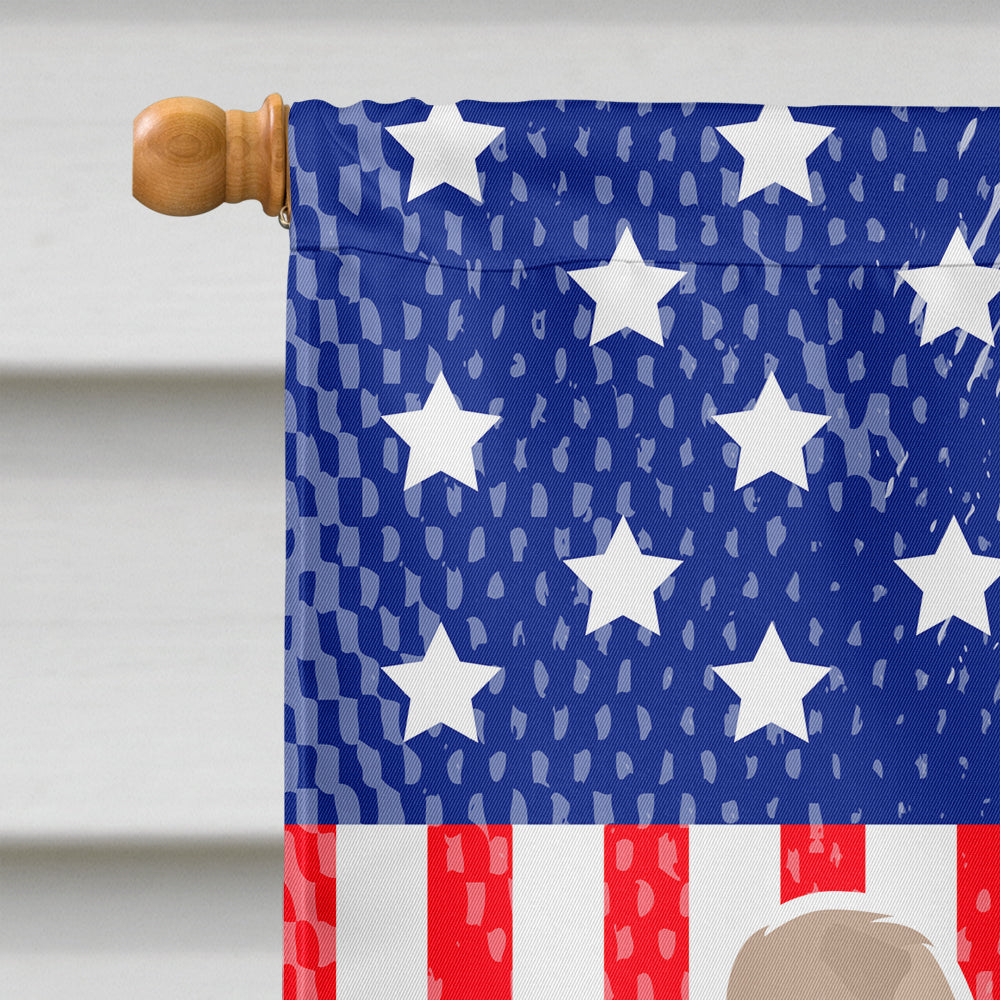 USA Patriotic Pyrenean Shepherd Flag Canvas House Size BB3318CHF