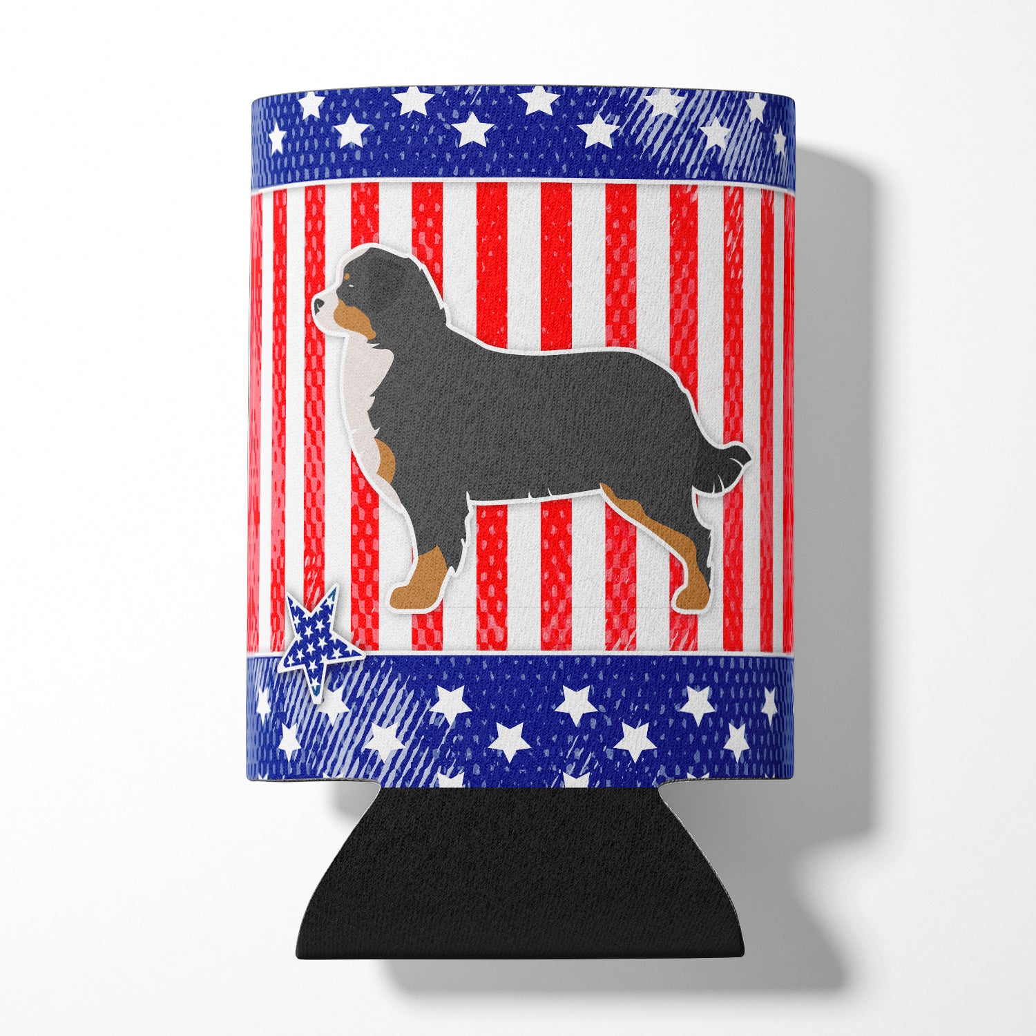 USA Patriotic Bernese Mountain Dog Can ou Bottle Hugger BB3319CC