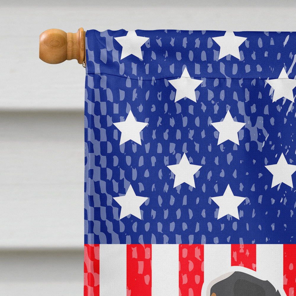 USA Patriotic Bernese Mountain Dog Flag Canvas House Size BB3319CHF