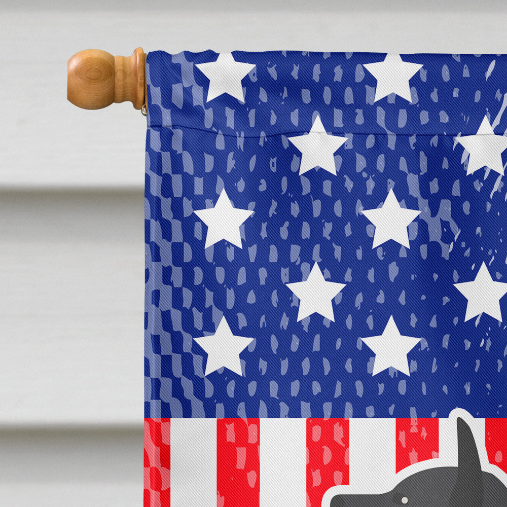 USA Patriotic Croatian Sheepdog Flag Canvas House Size BB3321CHF