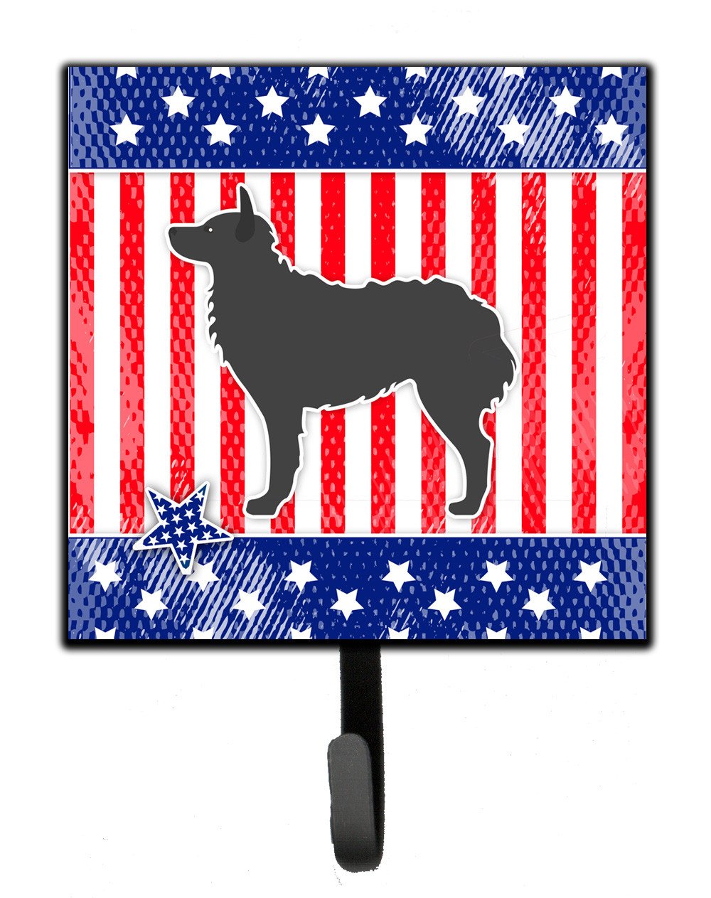 USA Patriotic Croatian Sheepdog Leash or Key Holder BB3321SH4 by Caroline&#39;s Treasures