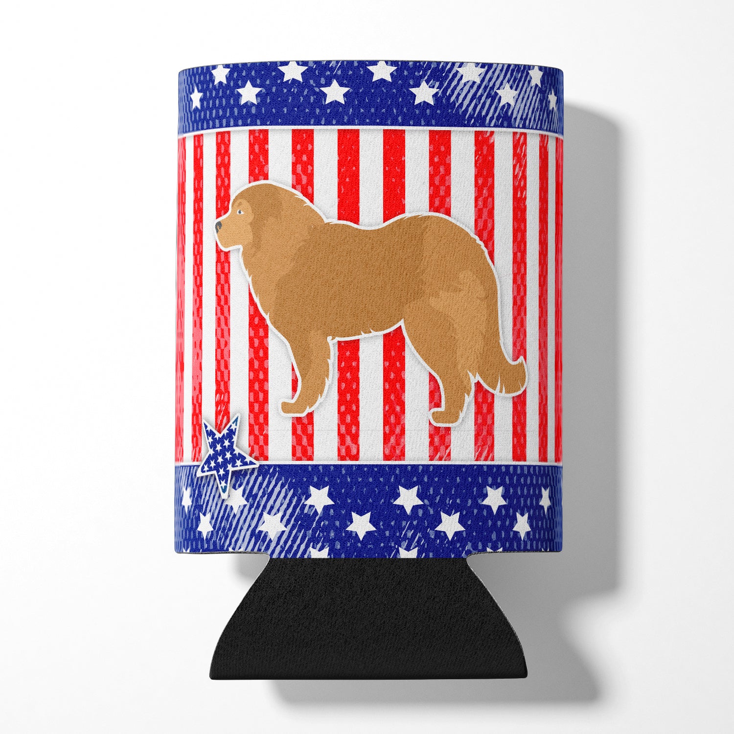 USA Patriotic Caucasian Shepherd Dog Can ou Bottle Hugger BB3325CC