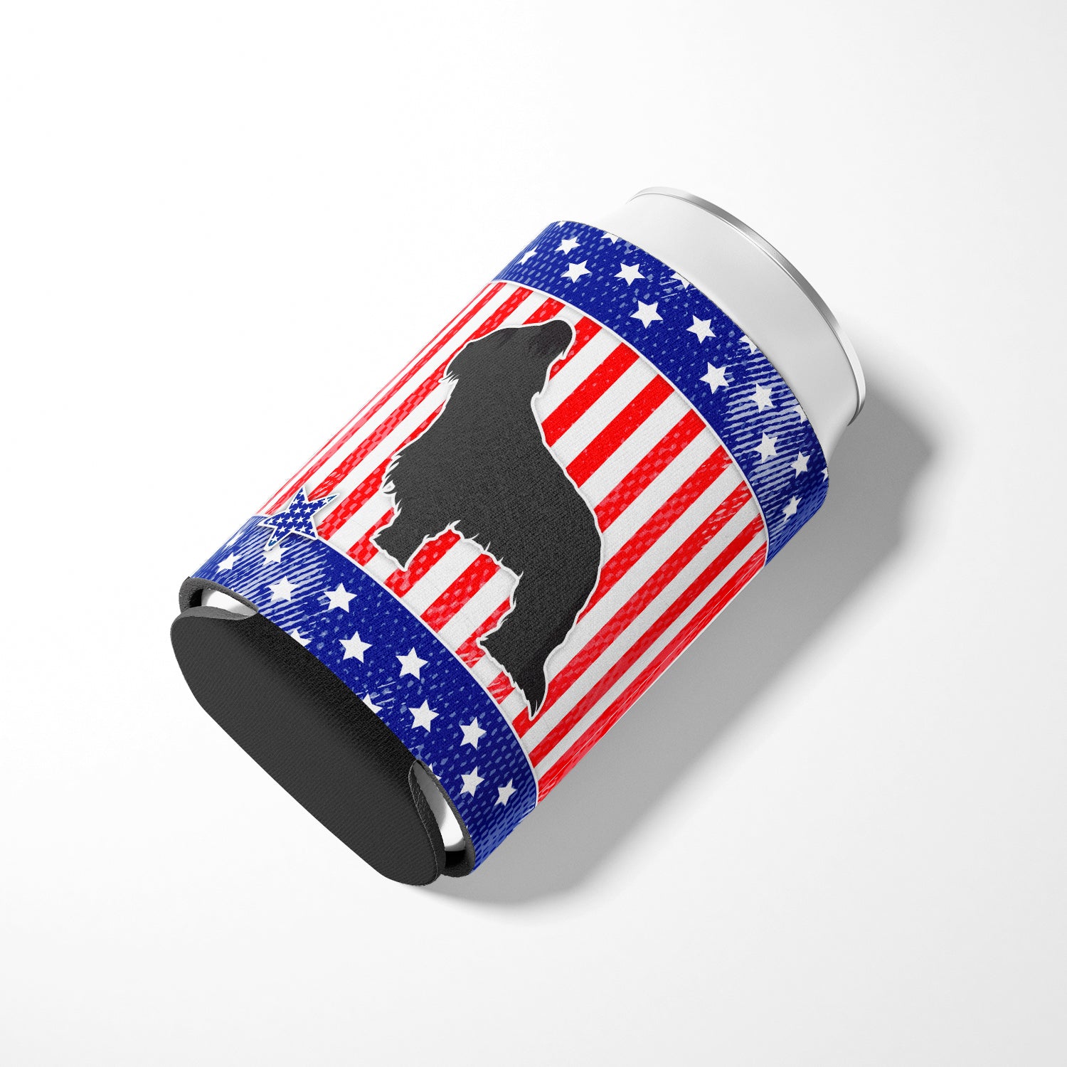 USA Patriotic Briard Can or Bottle Hugger BB3326CC  the-store.com.