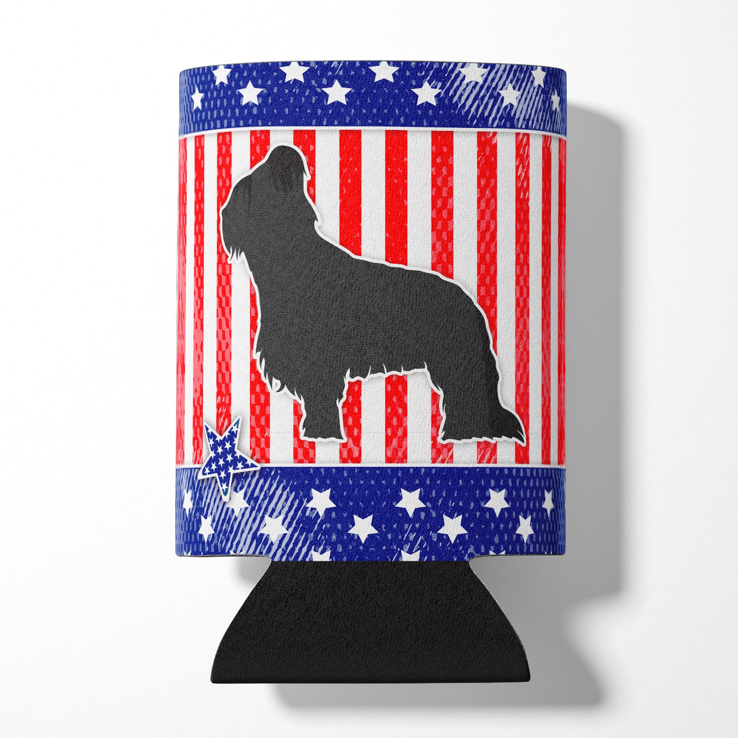 USA Patriotic Briard Can or Bottle Hugger BB3326CC  the-store.com.