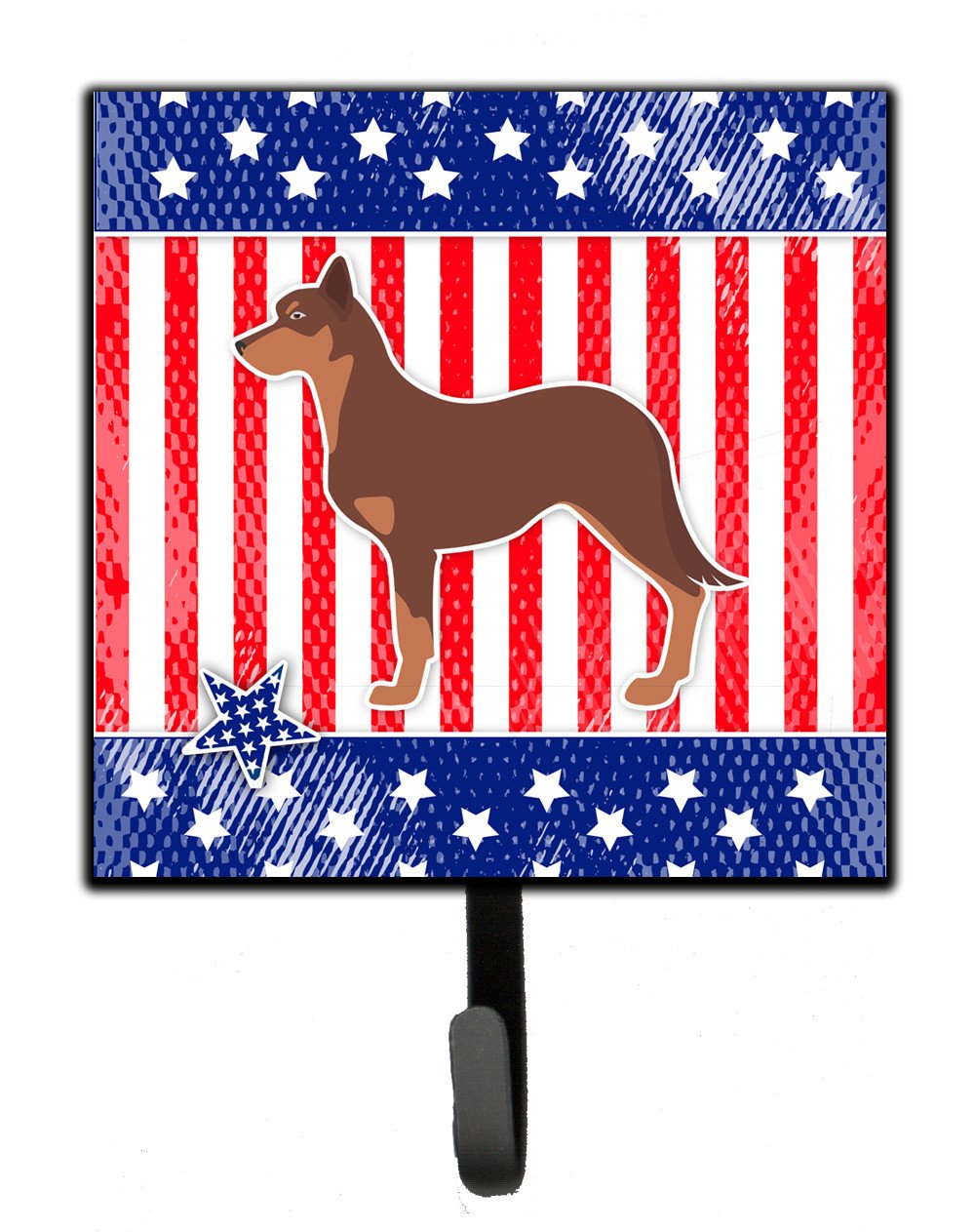 USA Patriotic Australian Kelpie Dog Leash or Key Holder BB3329SH4 by Caroline&#39;s Treasures