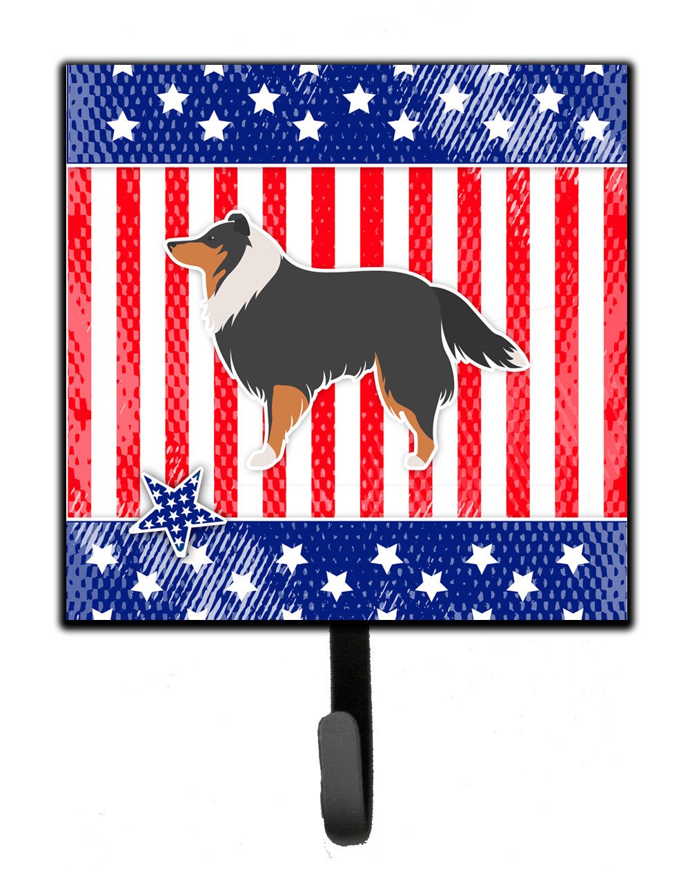 USA Patriotic Sheltie/Shetland Sheepdog Leash or Key Holder BB3330SH4 by Caroline&#39;s Treasures