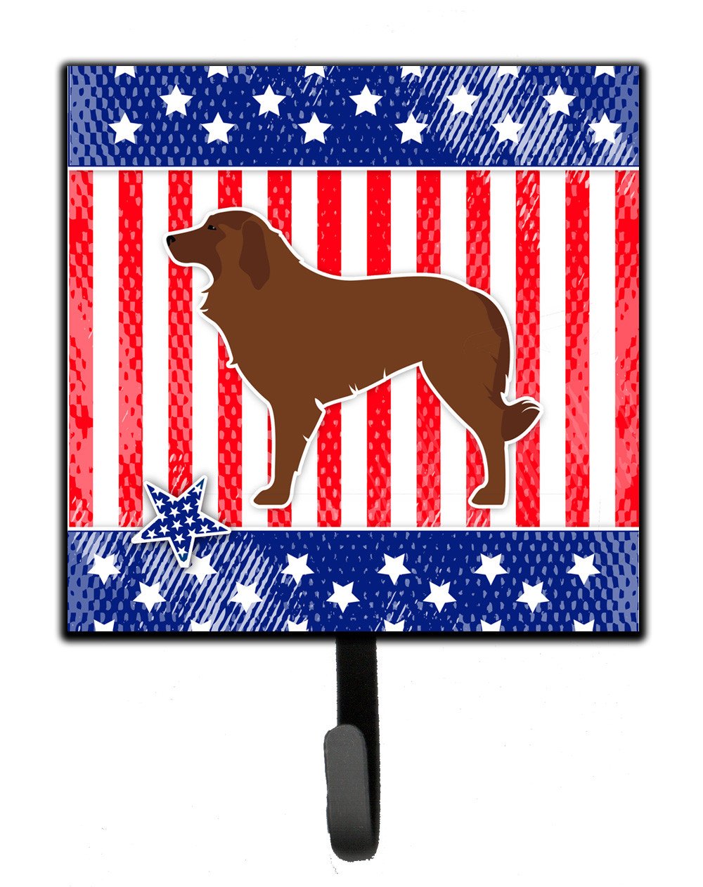 USA Patriotic Portuguese Sheepdog Dog Leash or Key Holder BB3331SH4 by Caroline&#39;s Treasures