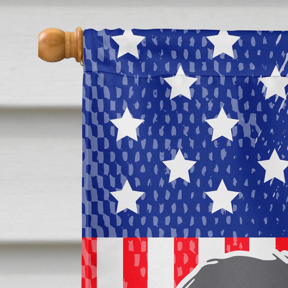 USA Patriotic Polish Lowland Sheepdog Dog Flag Canvas House Size BB3332CHF