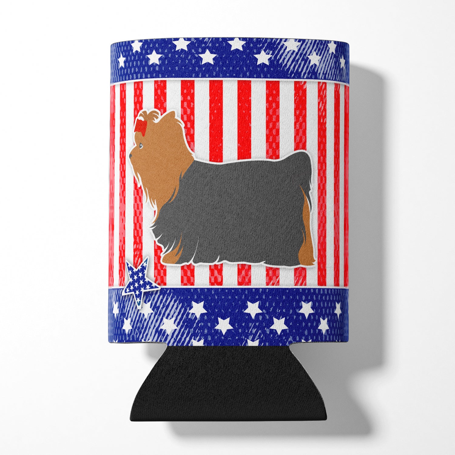 USA Patriotic Yorkshire Terrier Yorkie Can or Bottle Hugger BB3334CC  the-store.com.