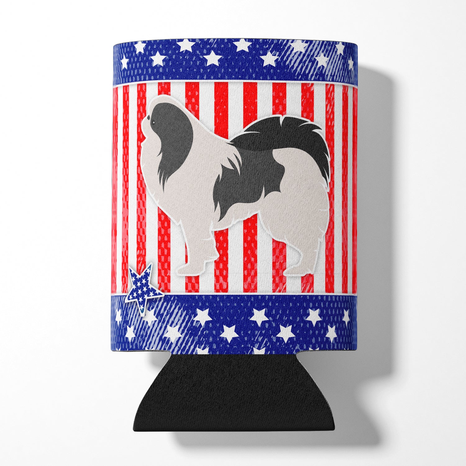 USA Patriotic Japanese Chin Can or Bottle Hugger BB3337CC  the-store.com.