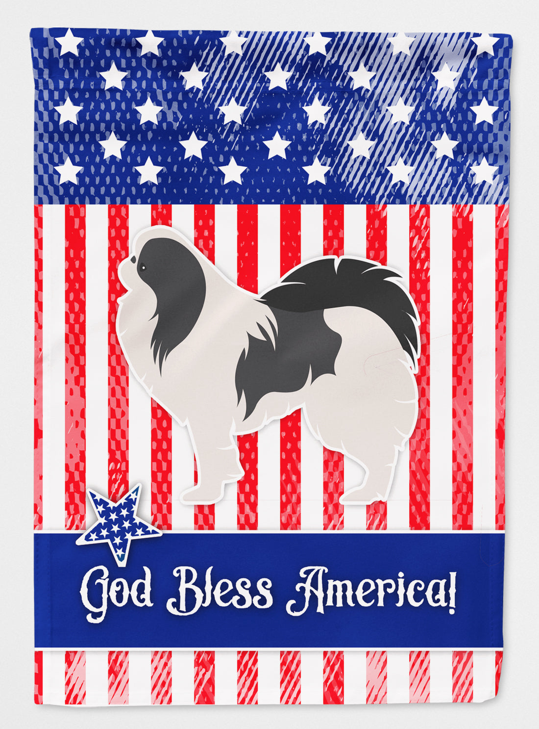 USA Patriotic Japanese Chin Flag Canvas House Size BB3337CHF