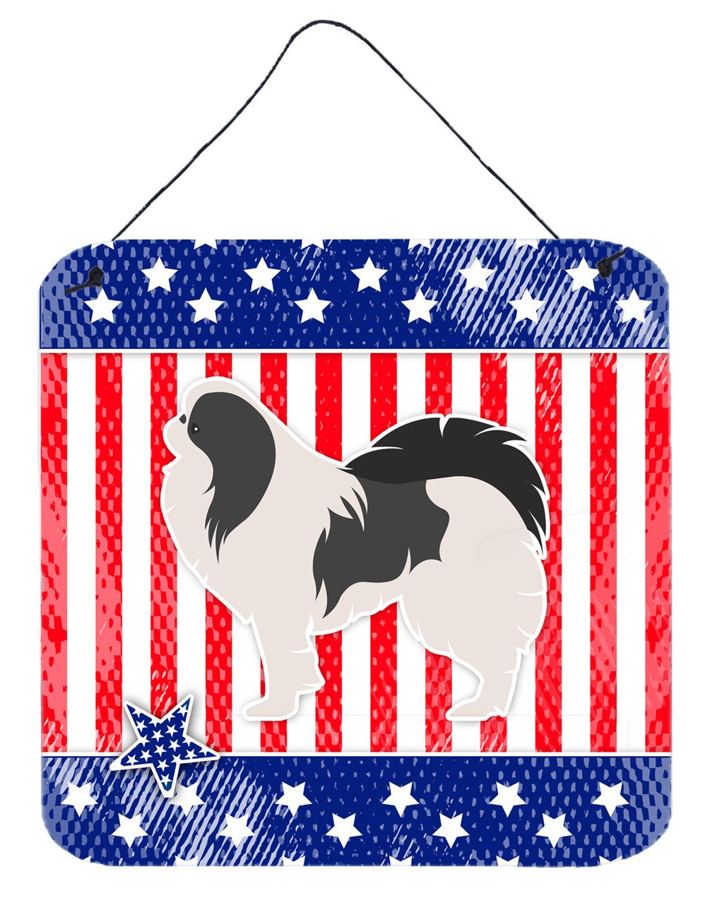 USA Patriotic Japanese Chin Wall or Door Hanging Prints BB3337DS66 by Caroline's Treasures
