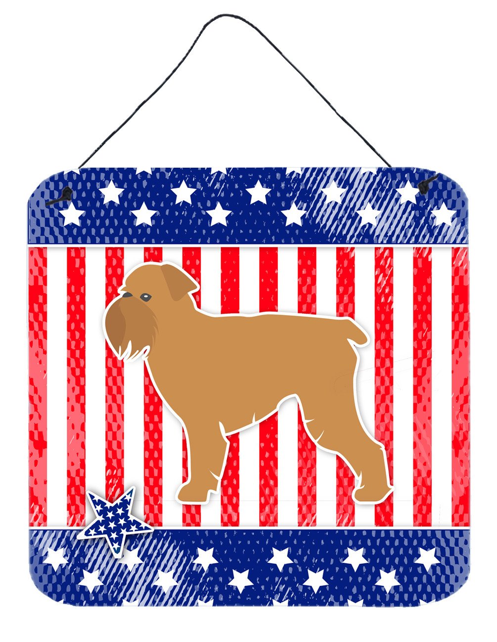 USA Patriotic Brussels Griffon Wall or Door Hanging Prints BB3340DS66 by Caroline&#39;s Treasures