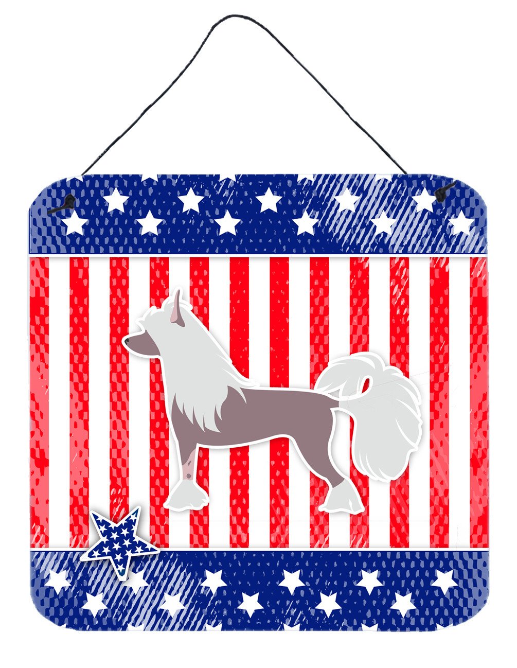 USA Patriotic Chinese Crested Wall or Door Hanging Prints BB3343DS66 by Caroline's Treasures