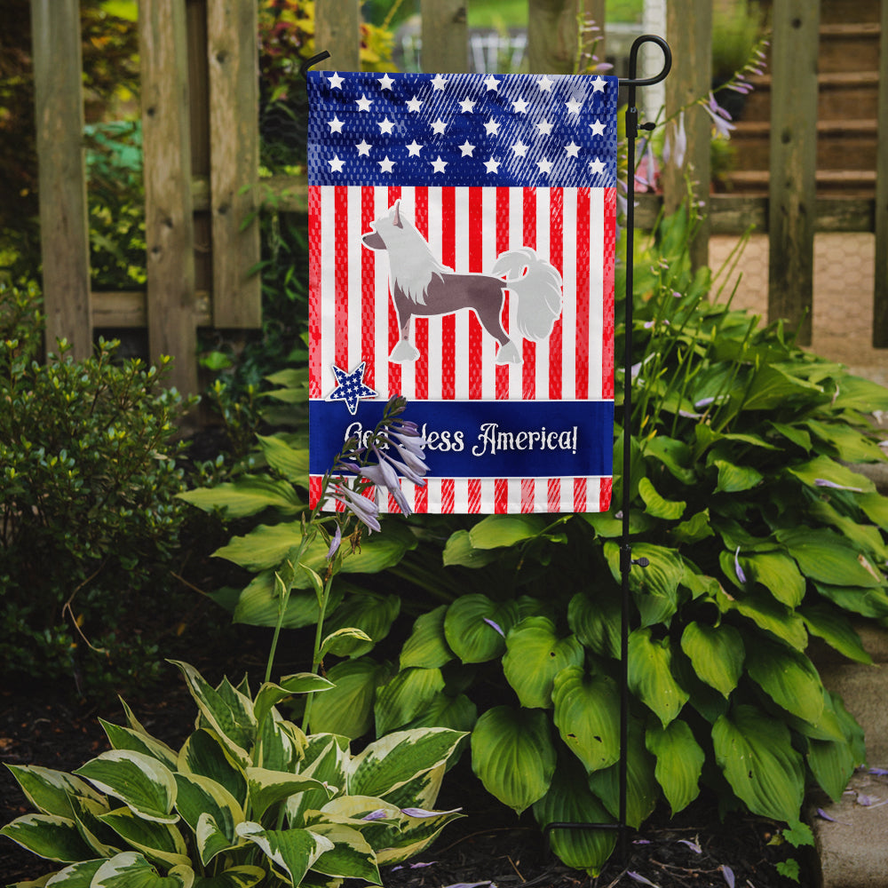 USA Patriotic Chinese Crested Flag Garden Size BB3343GF  the-store.com.