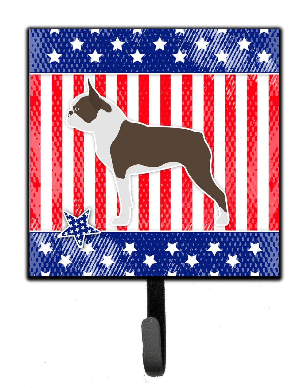 USA Patriotic Boston Terrier Leash or Key Holder BB3344SH4 by Caroline&#39;s Treasures