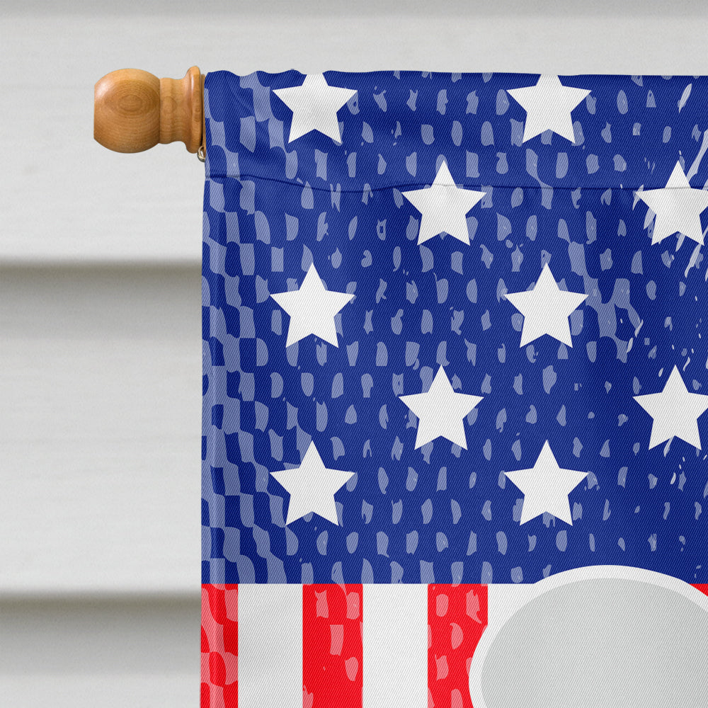 USA Patriotic Bichon Frise Flag Canvas House Size BB3345CHF  the-store.com.