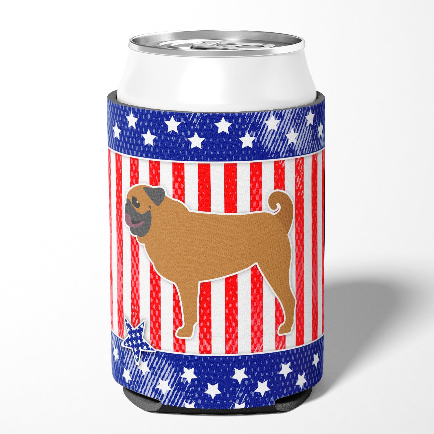 USA Patriotic Pug Can ou Bottle Hugger BB3347CC