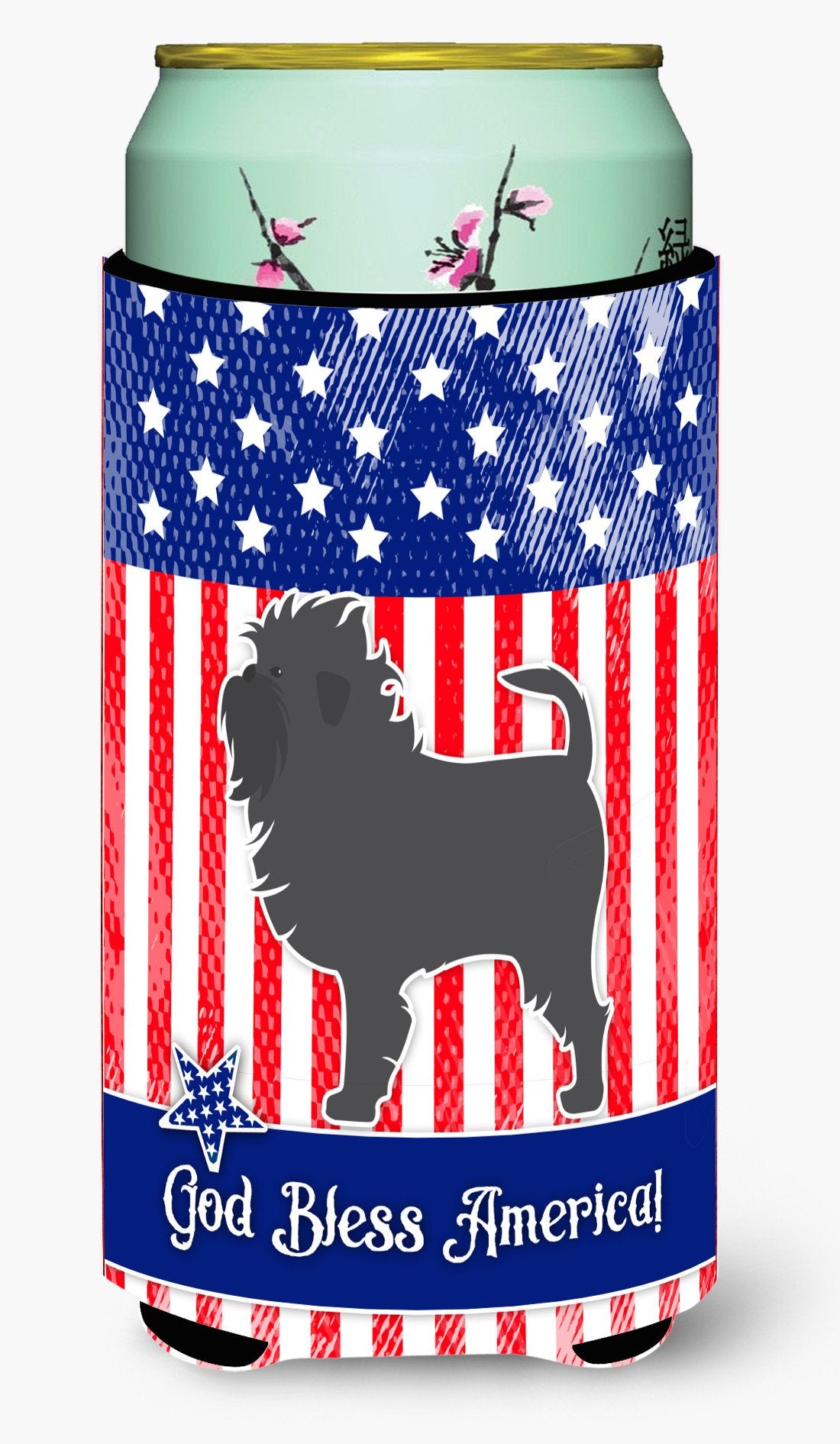 USA Patriotic Affenpinscher Tall Boy Beverage Insulator Hugger BB3348TBC by Caroline&#39;s Treasures