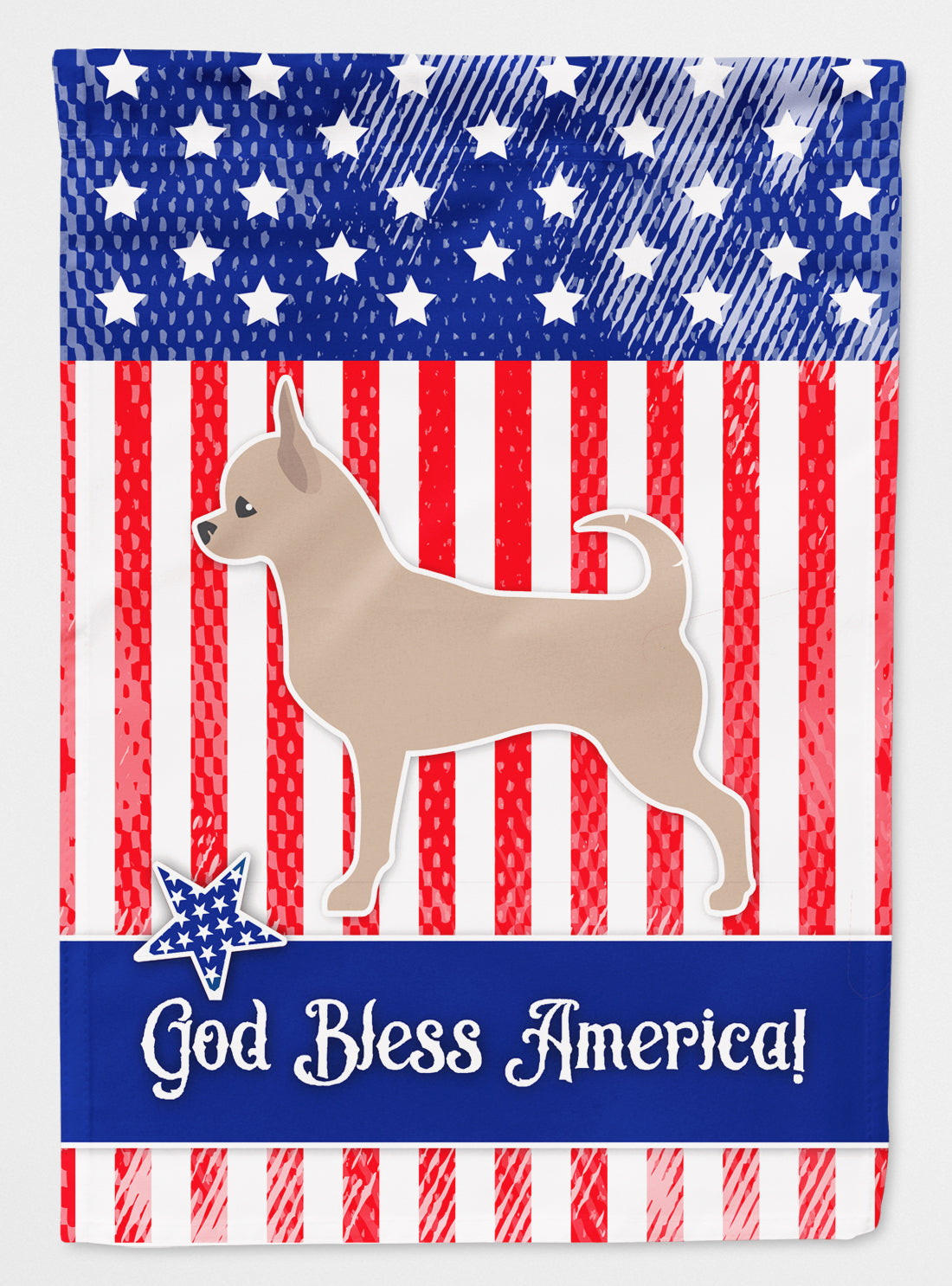 USA Patriotic Chihuahua Flag Canvas House Size BB3350CHF  the-store.com.