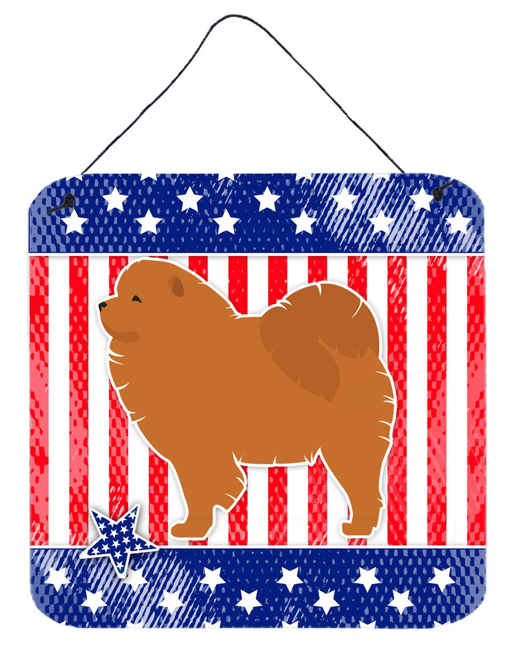 USA Patriotic Chow Chow Wall or Door Hanging Prints BB3351DS66 by Caroline's Treasures