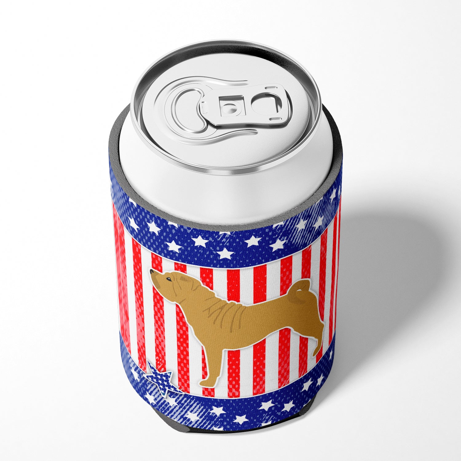 USA Patriotic Shar Pei Can or Bottle Hugger BB3352CC  the-store.com.