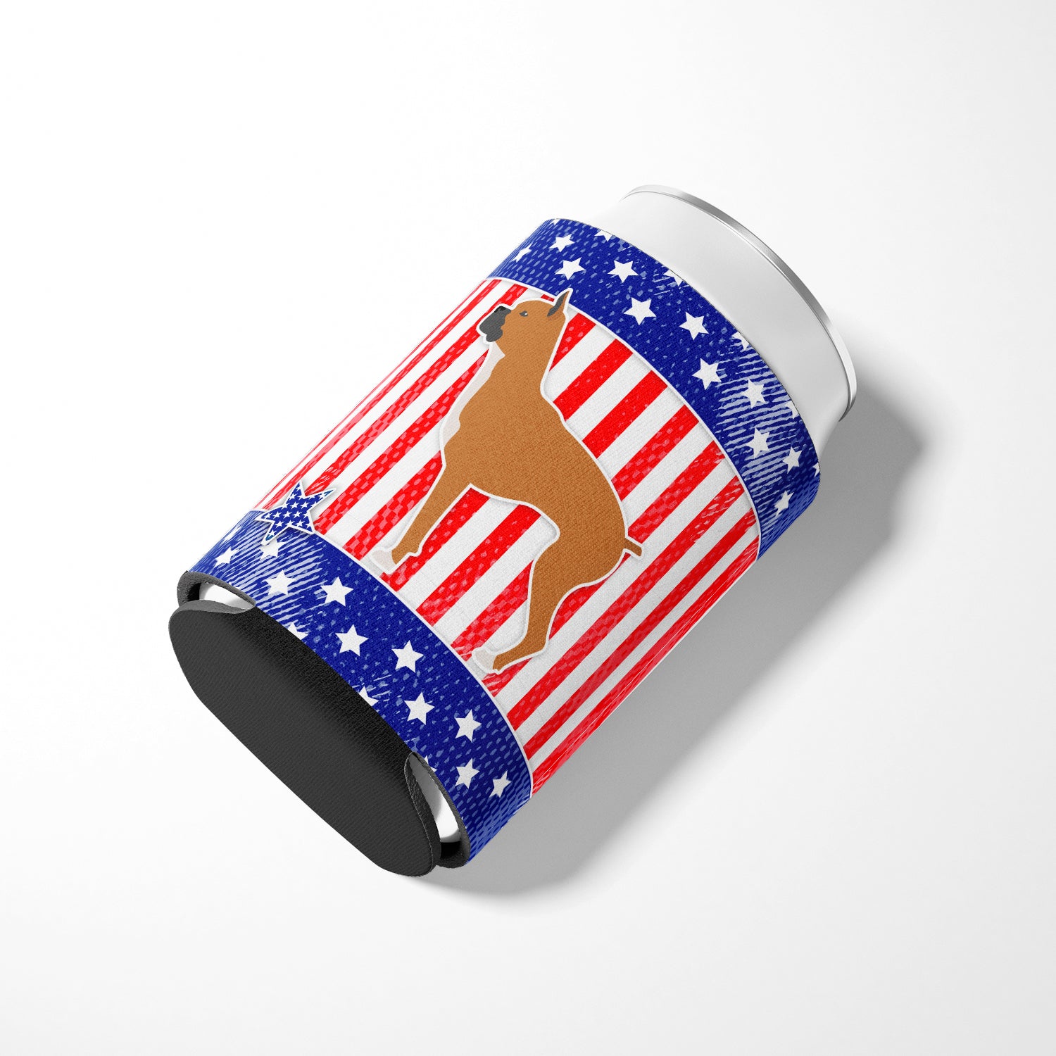 USA Patriotic Boxer Can ou Bottle Hugger BB3353CC