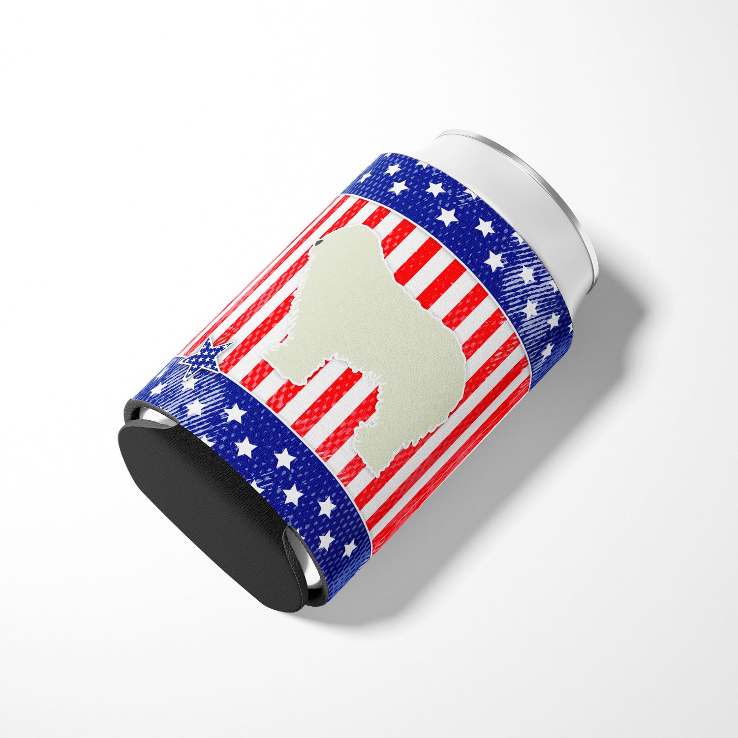 USA Patriotic Komondor Can or Bottle Hugger BB3355CC