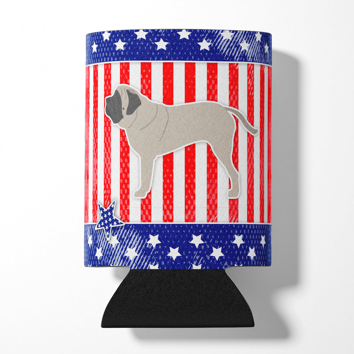 USA Patriotic English Mastiff Can or Bottle Hugger BB3356CC