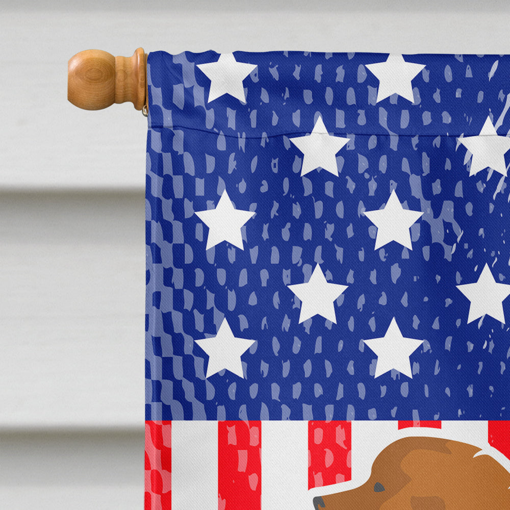 USA Patriotic Leonberger Flag Canvas House Size BB3358CHF  the-store.com.